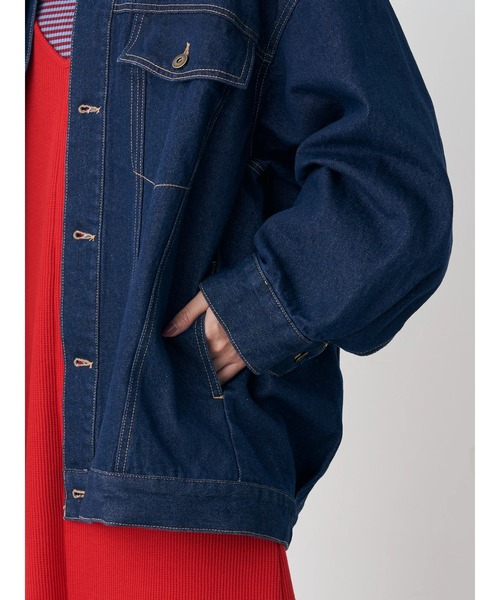 earth music&ecology（アースミュージックアンドエコロジー）の「Gジャン（デニムジャケット・レディース・インディゴブルー・FREE）」の12枚目の写真