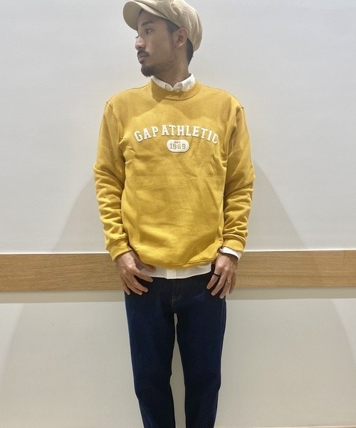 GAP（ギャップ）の「ヴィンテージ ソフトGAPロゴ アスレチックグラフィック スウェット（スウェット・メンズ・ネイビー/イエロー/ホワイト系その他/ブラウン系その他・S/M/L/XL/XS）」の20枚目の写真