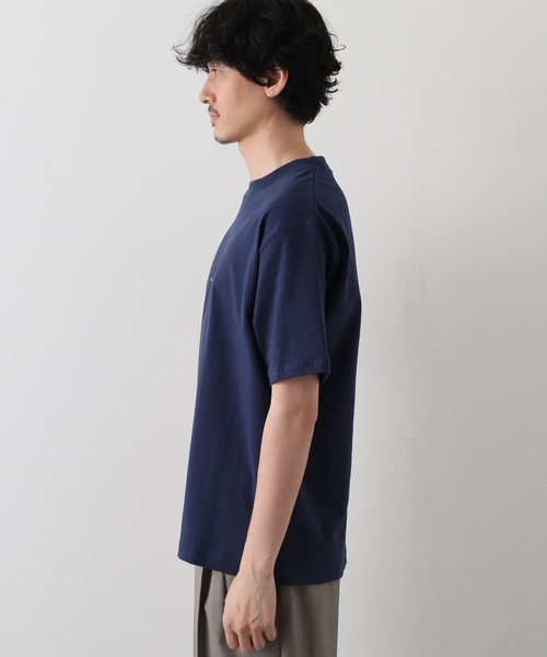 417 EDIFICE(フォーワンセブンエディフィス)の「【Labrador Retriever / ラブラドールリトリーバー】MINI LOGO EMBROIDERY Tシャツ(Tシャツ/カットソー・メンズ・ホワイト/ネイビー/グレー/グリーン・MEDIUM/LARGE)」の7枚目の写真