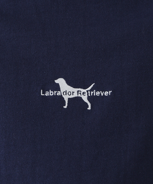 417 EDIFICE(フォーワンセブンエディフィス)の「【Labrador Retriever / ラブラドールリトリーバー】MINI LOGO EMBROIDERY Tシャツ(Tシャツ/カットソー・メンズ・ホワイト/ネイビー/グレー/グリーン・MEDIUM/LARGE)」の18枚目の写真
