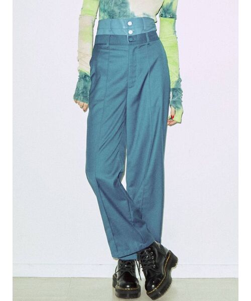 jouetie（ジュエティ）の「ダブルウエストドッキングパンツ（その他パンツ・レディース・ブラック/グレー/ブルー・MEDIUM）」の3枚目の写真