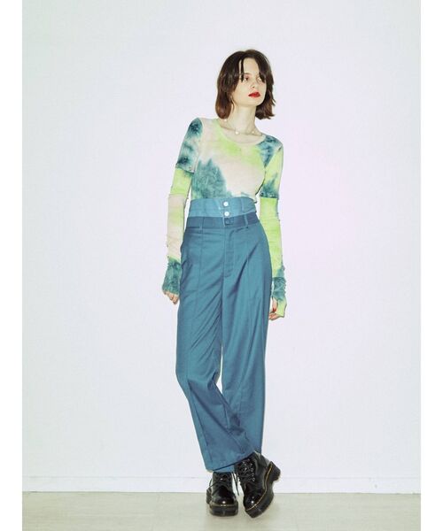 jouetie（ジュエティ）の「ダブルウエストドッキングパンツ（その他パンツ・レディース・ブラック/グレー/ブルー・MEDIUM）」の4枚目の写真