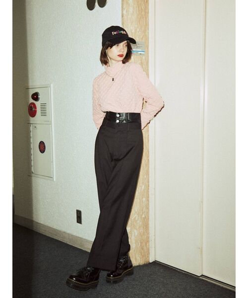 jouetie（ジュエティ）の「ダブルウエストドッキングパンツ（その他パンツ・レディース・ブラック/グレー/ブルー・MEDIUM）」の5枚目の写真