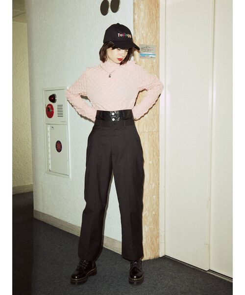 jouetie（ジュエティ）の「ダブルウエストドッキングパンツ（その他パンツ・レディース・ブラック/グレー/ブルー・MEDIUM）」の6枚目の写真