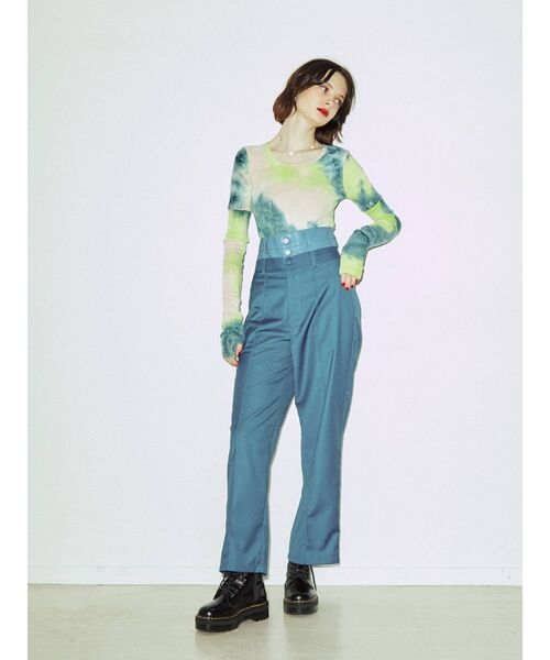 jouetie（ジュエティ）の「ダブルウエストドッキングパンツ（その他パンツ・レディース・ブラック/グレー/ブルー・MEDIUM）」の10枚目の写真