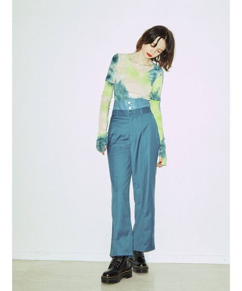 jouetie（ジュエティ）の「ダブルウエストドッキングパンツ（その他パンツ・レディース・ブラック/グレー/ブルー・MEDIUM）」の11枚目の写真