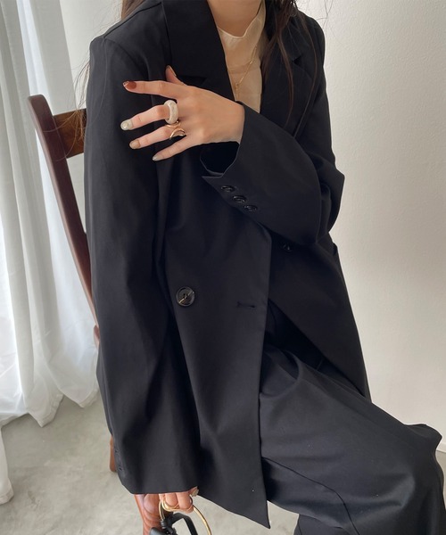 JUNOAH（ジュノア）の「ジャケットスラックスセットアップ（セットアップ・レディース・ブラック/ベージュ系その他/グレイッシュベージュ・MEDIUM/LARGE）」の8枚目の写真