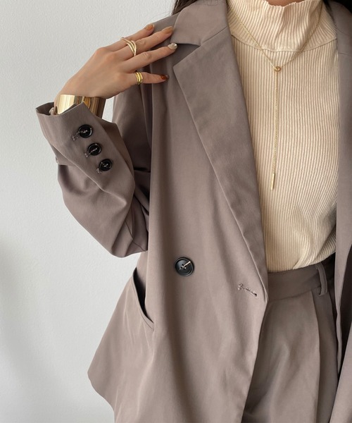 JUNOAH（ジュノア）の「ジャケットスラックスセットアップ（セットアップ・レディース・ブラック/ベージュ系その他/グレイッシュベージュ・MEDIUM/LARGE）」の13枚目の写真