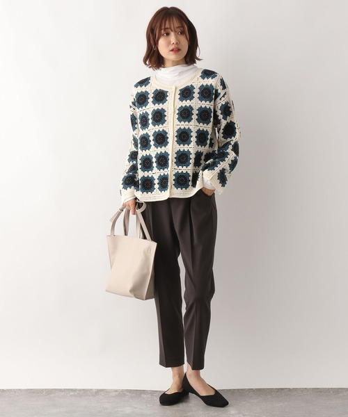 GLOBAL WORK（グローバルワーク）の「グラニーカーディガン/295793（カーディガン/ボレロ・レディース・ブラック/オフホワイト/ブルー系その他6・FREE）」の19枚目の写真