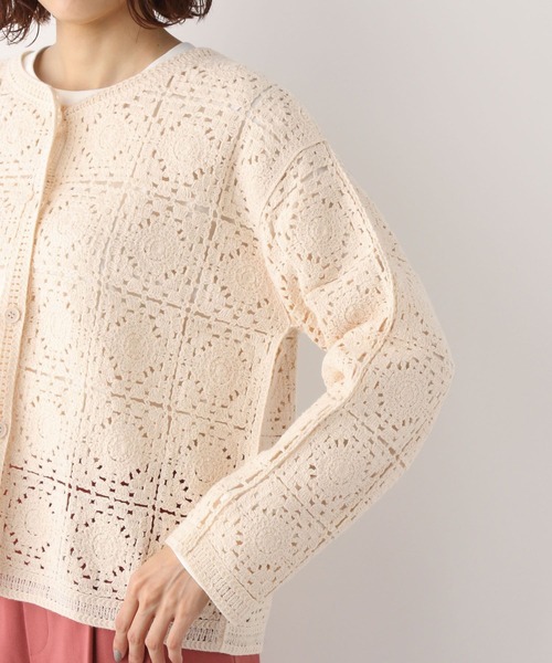 GLOBAL WORK（グローバルワーク）の「グラニーカーディガン/295793（カーディガン/ボレロ・レディース・ブラック/オフホワイト/ブルー系その他6・FREE）」の20枚目の写真