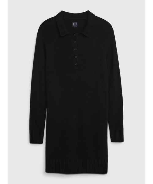 GAP(ギャップ)の「CashSoft カシミヤタッチ ポロミニワンピース(ワンピース・レディース・ブラック/ブラウン/ベージュ・L/XS/S/M/XXS/XL)」の10枚目の写真