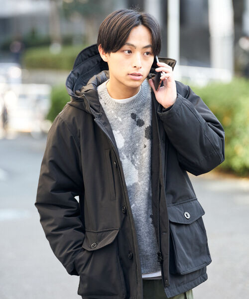 B:MING by BEAMS(ビーミングバイビームス)の「B:MING by BEAMS / フード サーモライト中綿 ブルゾン(ダウンジャケット/コート・メンズ・オリーブ/ベージュ/ブラック・SMALL/MEDIUM/LARGE/X-LARGE)」の12枚目の写真