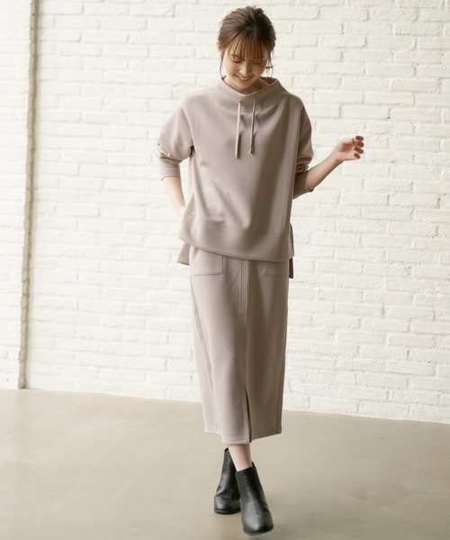 ikka(イッカ)の「ダンボールニットタイトスカート(スカート・レディース・モカ/ベージュ/ブラック・L/M)」の20枚目の写真