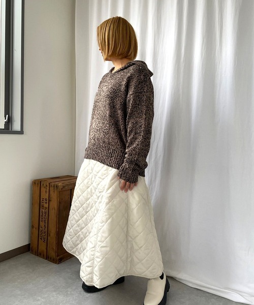 ＪＵＧＬＡＮＳ（ユグランス）の「☆ シーズンムード満喫。スクエアキルティングフレアスカート　30765A334（スカート・レディース・ピンク/アイボリー/ブラック・FREE）」の15枚目の写真