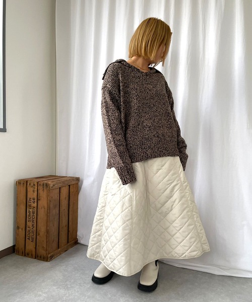 ＪＵＧＬＡＮＳ（ユグランス）の「☆ シーズンムード満喫。スクエアキルティングフレアスカート　30765A334（スカート・レディース・ピンク/アイボリー/ブラック・FREE）」の14枚目の写真