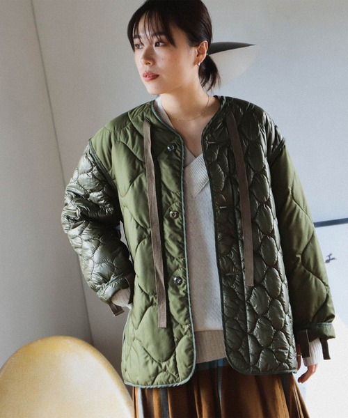 【未使用】BEAMSBOYリップストップキルティングライナージャケット BEAMS BOY（ビームスボーイ）の「BEAMS BOY / リップ サーモ 2トーン
