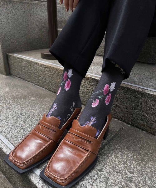 Ameri(アメリ)の「UND ANNABELLE PRINT SOCKS(ソックス/靴下・レディース・マルチ・FREE)」の1枚目の写真