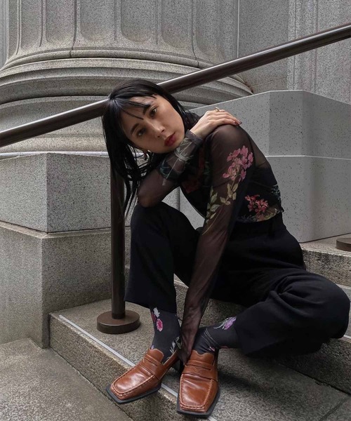 Ameri（アメリ）の「UND ANNABELLE SKIN TOP（Tシャツ