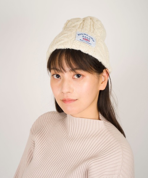 セール Highland 00 ハイランド00 ボブキャップ ケーブル編みニット帽 アルパカ ニットキャップ ビーニー Highland 00 ハイランドトゥーサウザンド のファッション通販 Zozotown