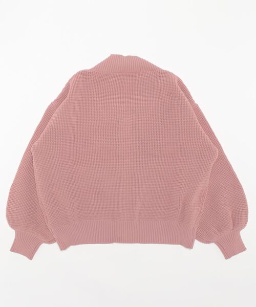 KOBE LETTUCE(コウベレタス)の「ワッフルニットブルゾン(ブルゾン・レディース・モカ/ブラック/オフホワイト/ピンク・FREE)」の13枚目の写真