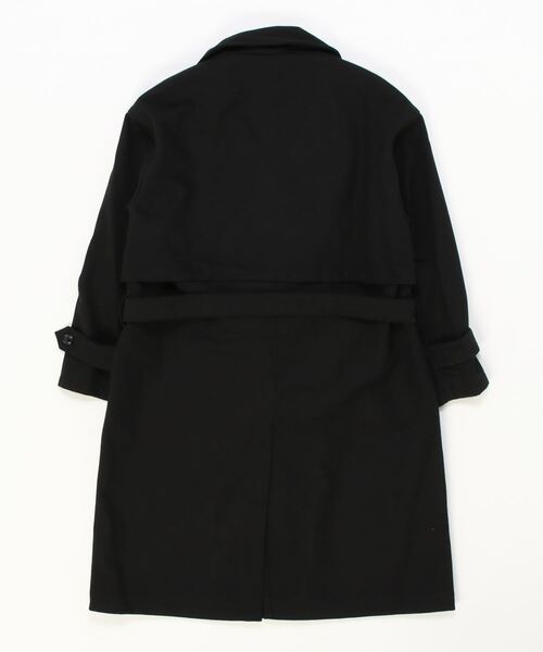 ８(eight)（エイト）の「ウールトレンチコート（トレンチコート・メンズ・その他/グレー系その他/グレイッシュベージュ/ブラック・MEDIUM/LARGE）」の5枚目の写真