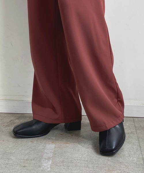 Futier land(フューティアランド)の「スクエアトゥオーバーヒールブーツ(ブーツ・レディース・キャメル/ブラウン/ブラック/アイボリー/グレイッシュベージュ・36/37/38/39/40)」の16枚目の写真