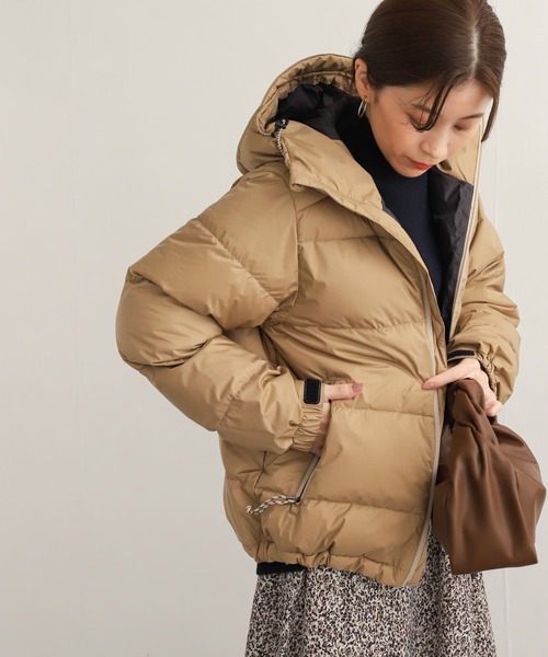 NANGA（ナンガ）の「『別注』NANGA×DOORS　AURORA（ダウンジャケット/コート・レディース・ブラック/ライトブルー/ベージュ・MEDIUM）」の4枚目の写真