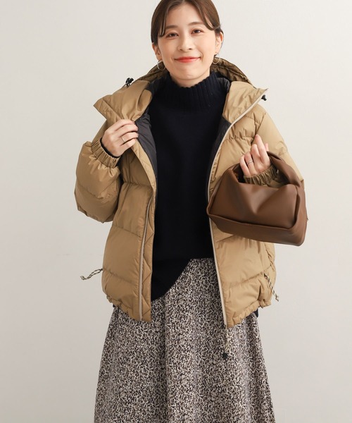 NANGA（ナンガ）の「『別注』NANGA×DOORS　AURORA（ダウンジャケット/コート・レディース・ブラック/ライトブルー/ベージュ・MEDIUM）」の7枚目の写真