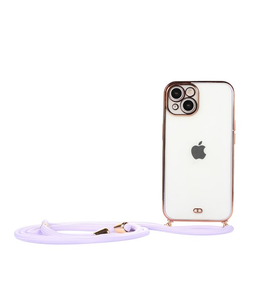 TeddyShop（テディショップ）の「【iPhone14用】サイドカラークリアネックストラップ付ケース（スマホケース/カバー・メンズ・ホワイト/パープル/ブラック/レッド/ピンク/グリーン・ONE SIZE）」の17枚目の写真