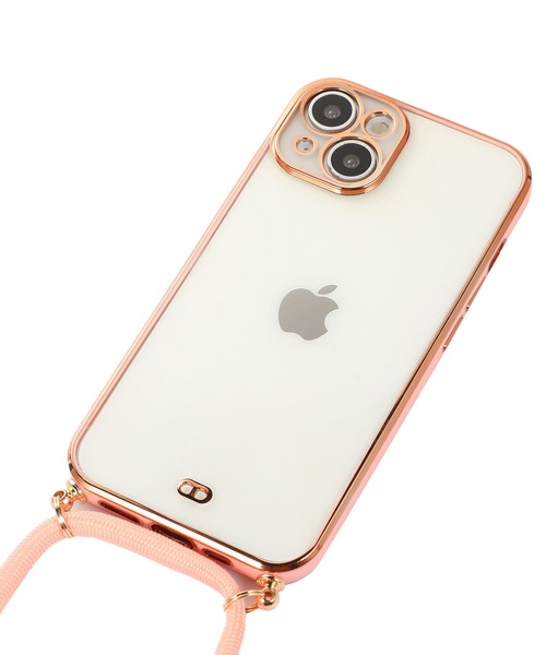 TeddyShop（テディショップ）の「【iPhone14用】サイドカラークリアネックストラップ付ケース（スマホケース/カバー・メンズ・ホワイト/パープル/ブラック/レッド/ピンク/グリーン・ONE SIZE）」の13枚目の写真