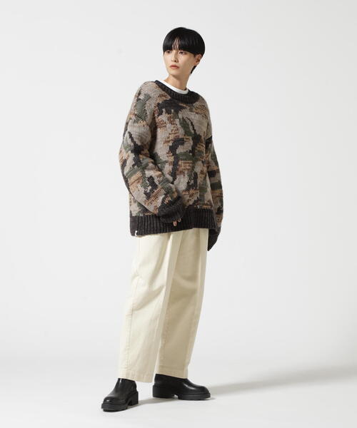 AVIREX（アヴィレックス）の「2WAY PATTERN KNIT TOPS/ 2ウェイ パターンニットトップス/ カーディガン（カーディガン/ボレロ・レディース・オリーブ系1/アイボリー・F）」の17枚目の写真