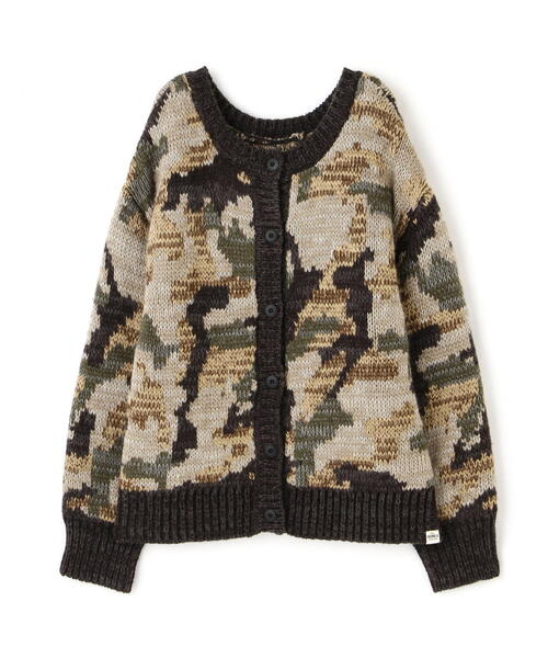 AVIREX（アヴィレックス）の「2WAY PATTERN KNIT TOPS/ 2ウェイ パターンニットトップス/ カーディガン（カーディガン/ボレロ・レディース・オリーブ系1/アイボリー・F）」の18枚目の写真