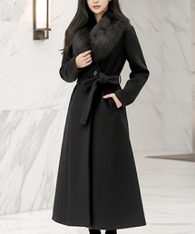 JULIA BOUTIQUE（ジュリアブティック）の「ロング丈・選べるフェイクファーティペット付き美ラインコート/22615（その他アウター）」