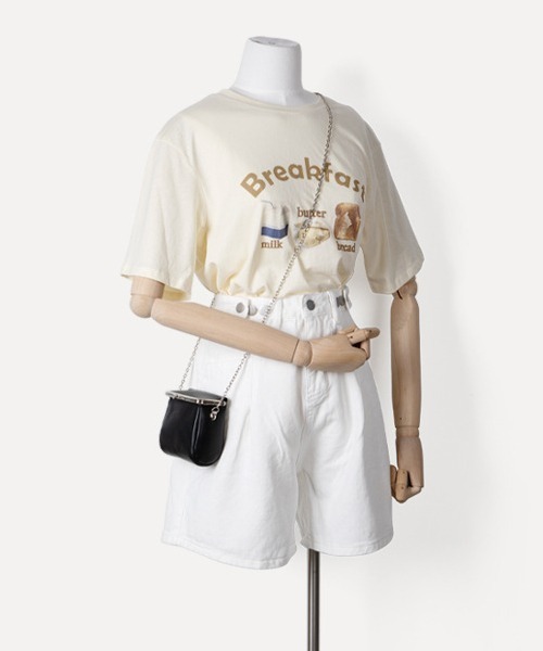 CORPUS TOKYO（コーパス トーキョー）の「ガマグチミニバッグ（ショルダーバッグ・レディース・ブラック/オフホワイト/シルバー/レッド/ピンク・FREE）」の15枚目の写真