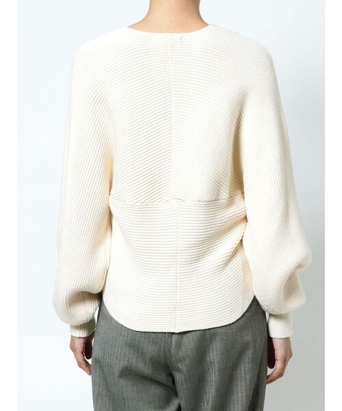 EMODA（エモダ）の「ワイドクロスニット（ニット/セーター・レディース・ピンク/ブラック/アイボリー・FREE）」の13枚目の写真