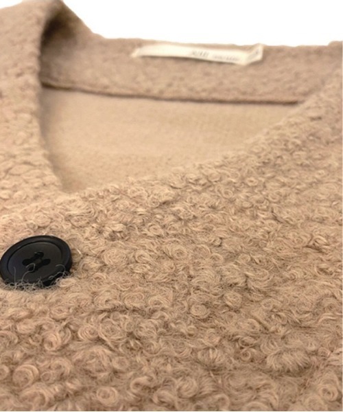 Alil(アリル)の「【Alil】アリル ボア Vネック ブルゾン カーディガン 大人カジュアル(ブルゾン・メンズ・グレイッシュベージュ/チャコールグレー/ブラック・LARGE/SMALL/MEDIUM)」の16枚目の写真