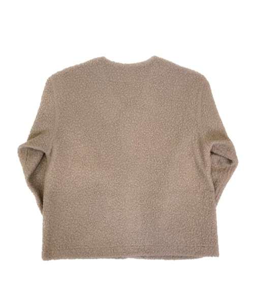 Alil(アリル)の「【Alil】アリル ボア Vネック ブルゾン カーディガン 大人カジュアル(ブルゾン・メンズ・グレイッシュベージュ/チャコールグレー/ブラック・LARGE/SMALL/MEDIUM)」の14枚目の写真