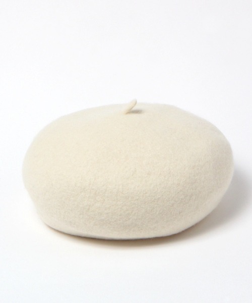 3.3 Field Trip （3.3フィールドトリップ）の「【UNISEX】3.3Field Trip／カラーベレー　2182146（ハンチング/ベレー帽・レディース・ホワイト/チャコール/ブラック/ボルドー/ネイビー・FREE）」の2枚目の写真