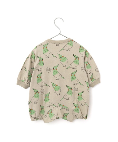 MAKE YOUR DAY（メイクユアデイ）の「インコ総柄ロンパース（ロンパース・キッズ・ベージュ/ライトグレー/オフホワイト・70/80）」の15枚目の写真