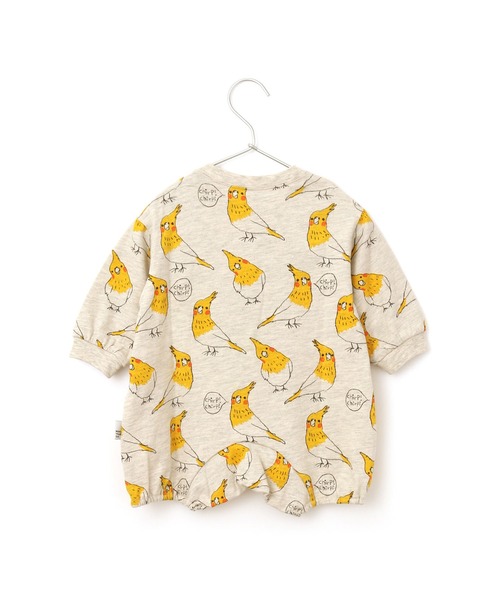 MAKE YOUR DAY（メイクユアデイ）の「インコ総柄ロンパース（ロンパース・キッズ・ベージュ/ライトグレー/オフホワイト・70/80）」の14枚目の写真