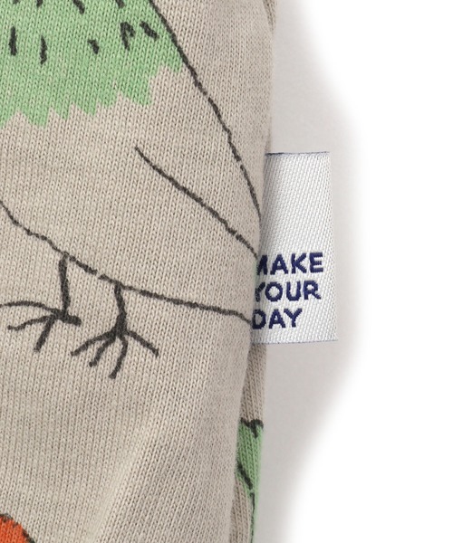 MAKE YOUR DAY（メイクユアデイ）の「インコ総柄ロンパース（ロンパース・キッズ・ベージュ/ライトグレー/オフホワイト・70/80）」の20枚目の写真