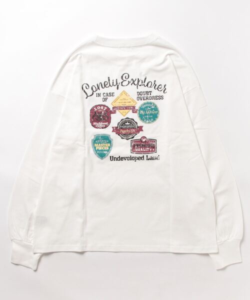 nemne store（ネンネストア）の「【低身長用サイズあり】アソート刺繍・プリントロンT（Tシャツ/カットソー・レディース・オフホワイト/ブルー/ホワイト系その他/オートミール・SMALL/MEDIUM）」の22枚目の写真