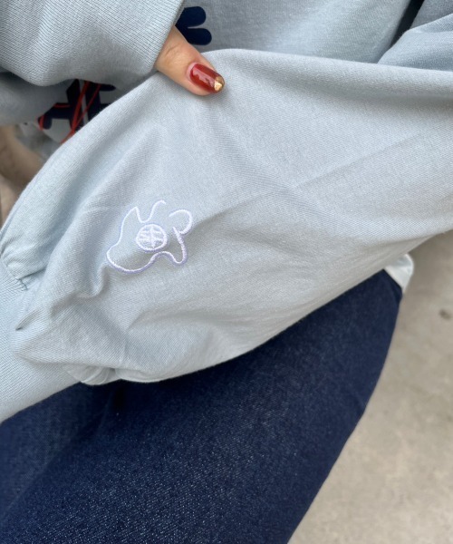 nemne store（ネンネストア）の「【低身長用サイズあり】アソート刺繍・プリントロンT（Tシャツ/カットソー・レディース・オフホワイト/ブルー/ホワイト系その他/オートミール・SMALL/MEDIUM）」の20枚目の写真