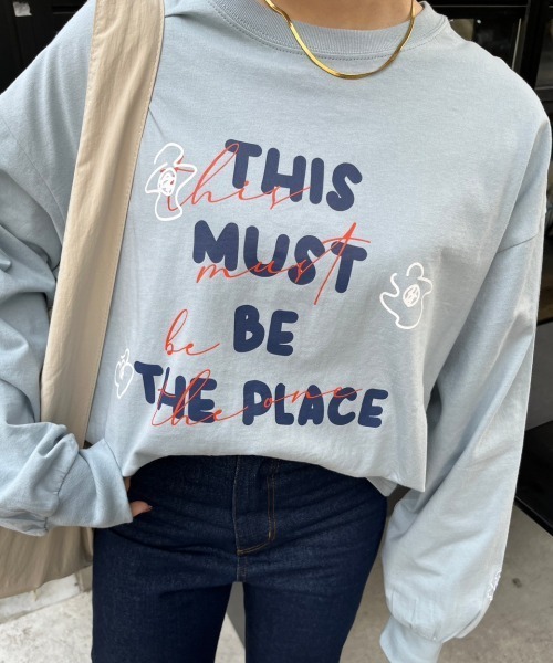 nemne store（ネンネストア）の「【低身長用サイズあり】アソート刺繍・プリントロンT（Tシャツ/カットソー・レディース・オフホワイト/ブルー/ホワイト系その他/オートミール・SMALL/MEDIUM）」の19枚目の写真