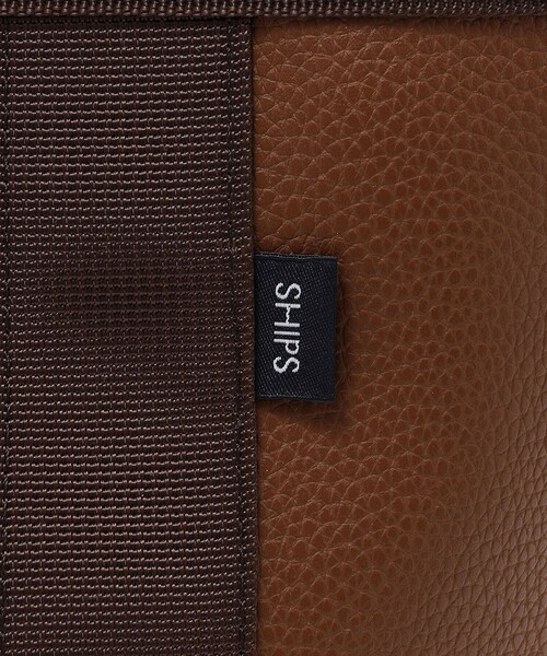 SHIPS（シップス）の「*SHIPS: Synthetic Leather トート バッグ ミッドサイズ（エコバッグ/サブバッグ・メンズ・ブラック/オリーブ/ブラウン/ネイビー・ONE SIZE）」の12枚目の写真