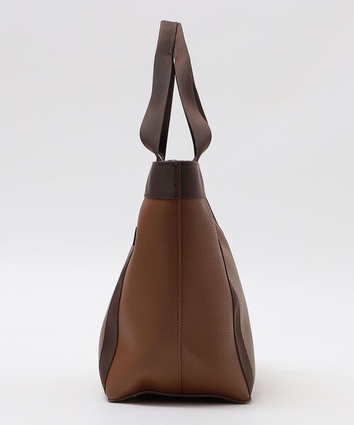 SHIPS（シップス）の「*SHIPS: Synthetic Leather トート バッグ ミッドサイズ（エコバッグ/サブバッグ・メンズ・ブラック/オリーブ/ブラウン/ネイビー・ONE SIZE）」の14枚目の写真