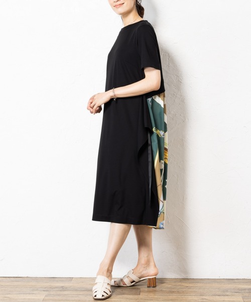 aunt lily(アントリリー)の「後ろプリント切替ワンピース(ワンピース・レディース・ブラック/カーキ・S/M/L/LL/3L)」の20枚目の写真