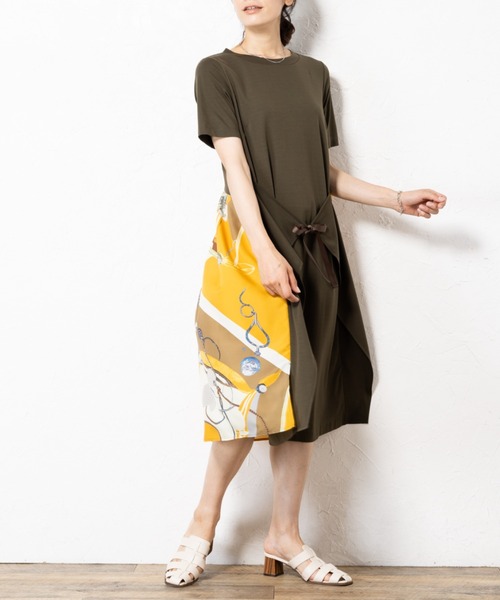 aunt lily(アントリリー)の「後ろプリント切替ワンピース(ワンピース・レディース・ブラック/カーキ・S/M/L/LL/3L)」の11枚目の写真
