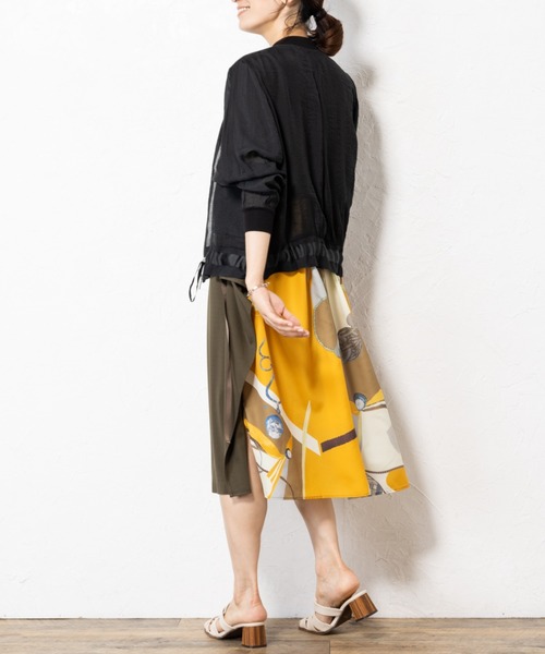aunt lily(アントリリー)の「後ろプリント切替ワンピース(ワンピース・レディース・ブラック/カーキ・S/M/L/LL/3L)」の19枚目の写真