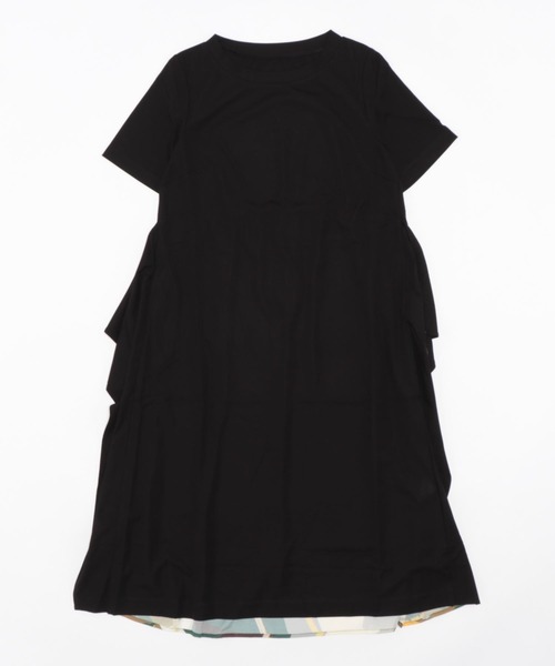 aunt lily(アントリリー)の「後ろプリント切替ワンピース(ワンピース・レディース・ブラック/カーキ・S/M/L/LL/3L)」の16枚目の写真